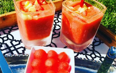 Watermelon Gazpacho with Red Chilies