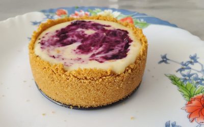 Cheesecake with Blueberry Sauce By Chandani Daga