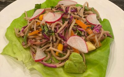 Lettuce wraps with soba noodles by Sneha Khivansara Barmecha