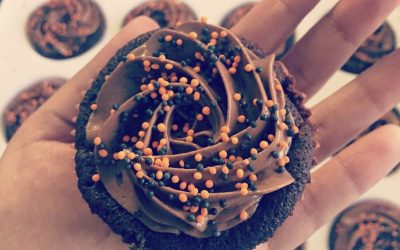 Chocolate Cupcakes and Chocolate Frosting by Priyanka Mehta