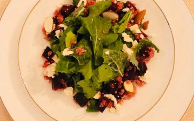 Warm Beetroot and Quinoa Salad by Rebecca Simonian